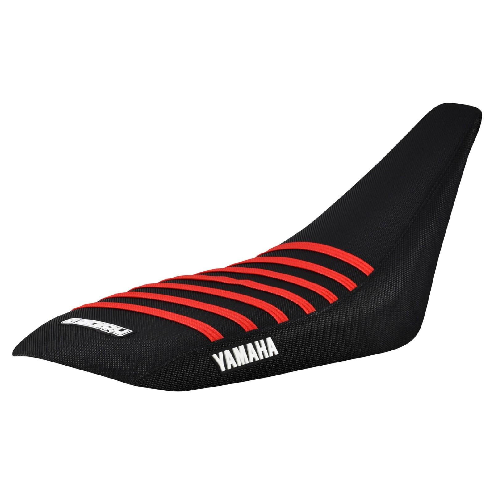 Yamaha YFZ 450 Gripper Seat Cover 2004 – 2013  all BLACK/ RED ribs LOGO #200