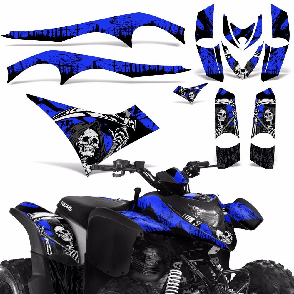 ATV Graphics Kit Decal Sticker For Polaris Phoenix 200 2005-2016 REAP BLU