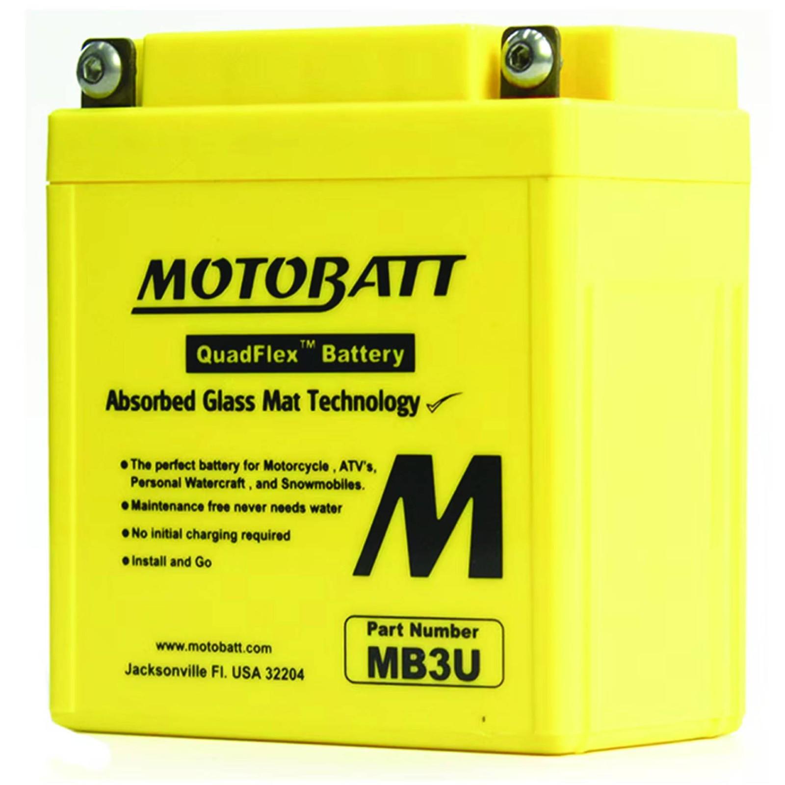 Motobatt Battery For Yamaha XT350 85-00
