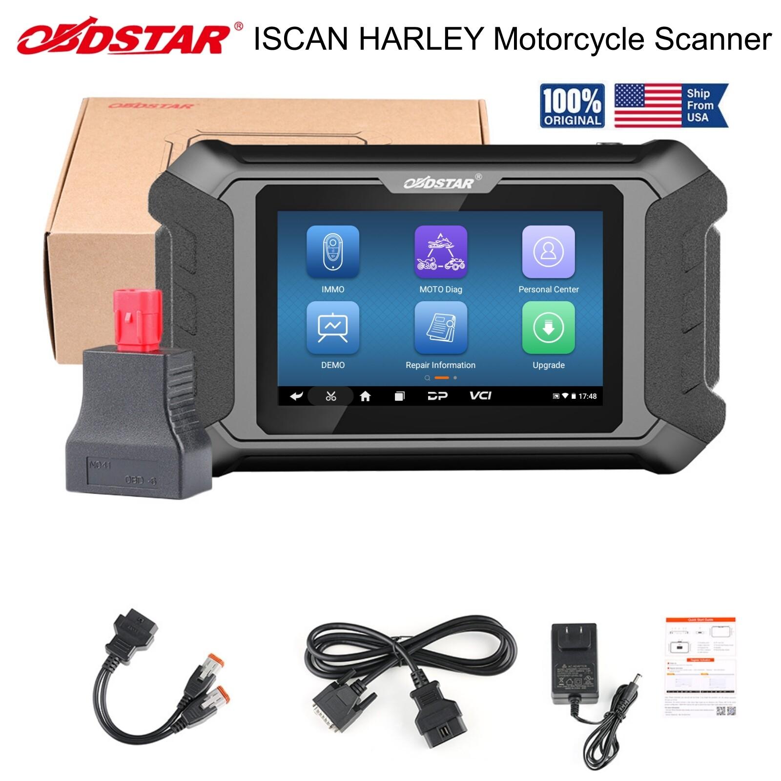OBDSTAR ISCAN Harley-Davidson Motorcycle OBD2 Scanner Diagnostic Tool ECU Coding