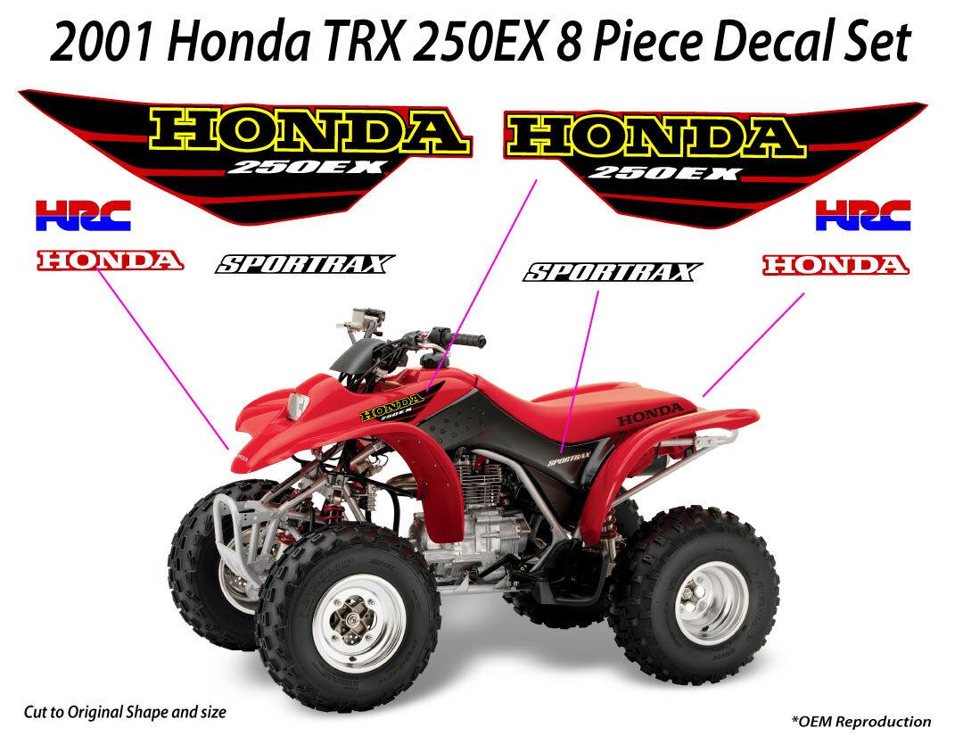 2001 Honda TRX 250ex Decal Graphic Sticker OEM kit Mark Set SPORTRAX 250 EX