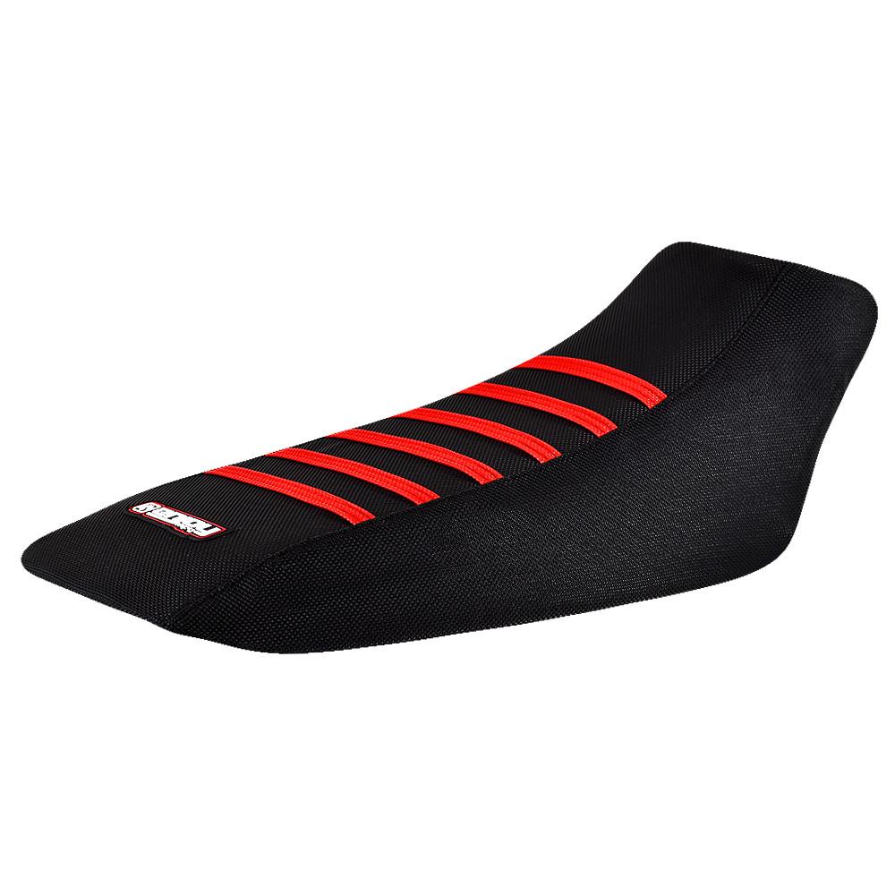 1993 – 2005 Honda sportrax 90 TRX 90 Seat Cover  ALL BLACK / RED RIBS #247