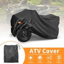 Waterproof ATV Cover 4 Wheelers Quad Cover for Polaris Sportsman 450/570 Black