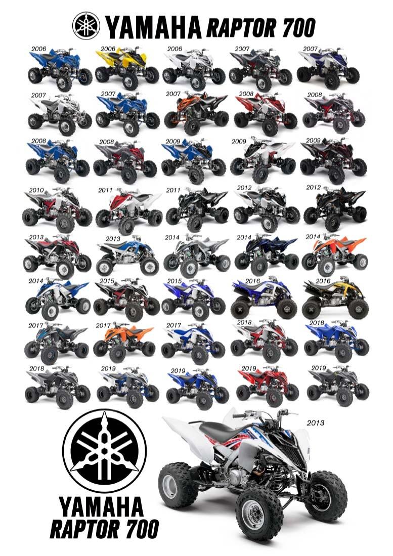 Yamaha Raptor 700 YFM Vinyl Banner Poster Flyer Quad ATV Wall Art Large 20 x 30