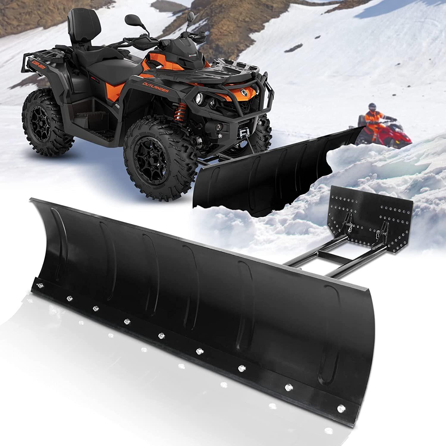 Snow Plow Kit 45”inch Steel Blade Complete Universal Mount Package Fit ATV UTV
