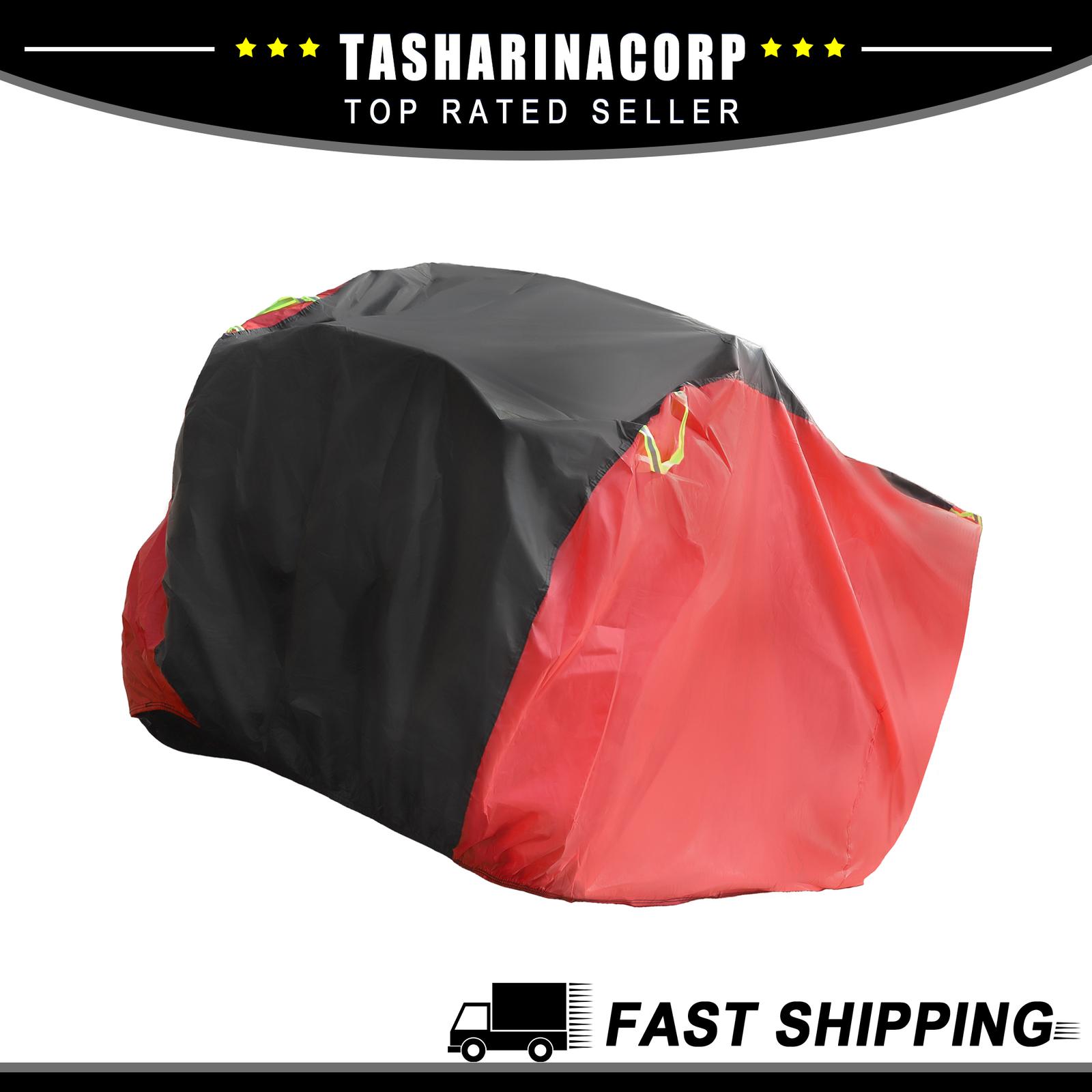 Piece of 1 XXL Size ATV Cover 190T-PU Waterproof fit for Polaris Black Red