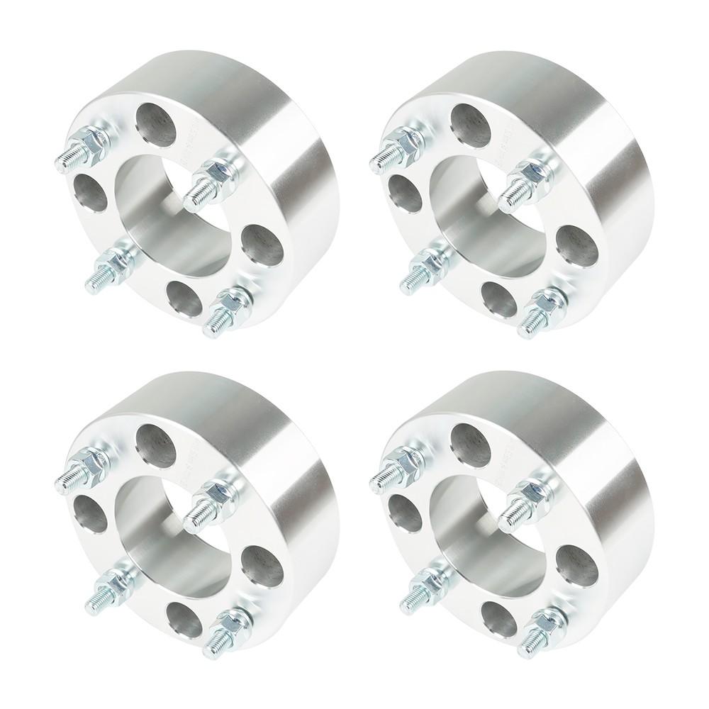 Wheel Spacers For Honda Rincon 680 4×110 2″ 74mm M10x1.25 Silver X4