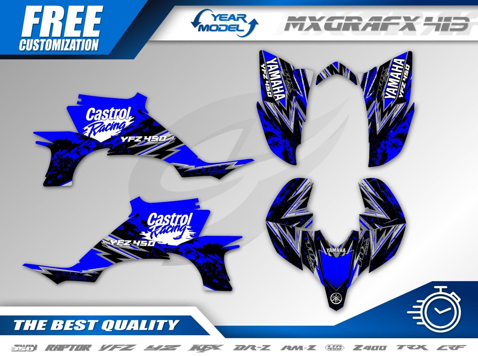 Yamaha YFZ 450 Graphics Kit 2003 2004 2005 2006 2007- 2008 Decals Stickers Atv