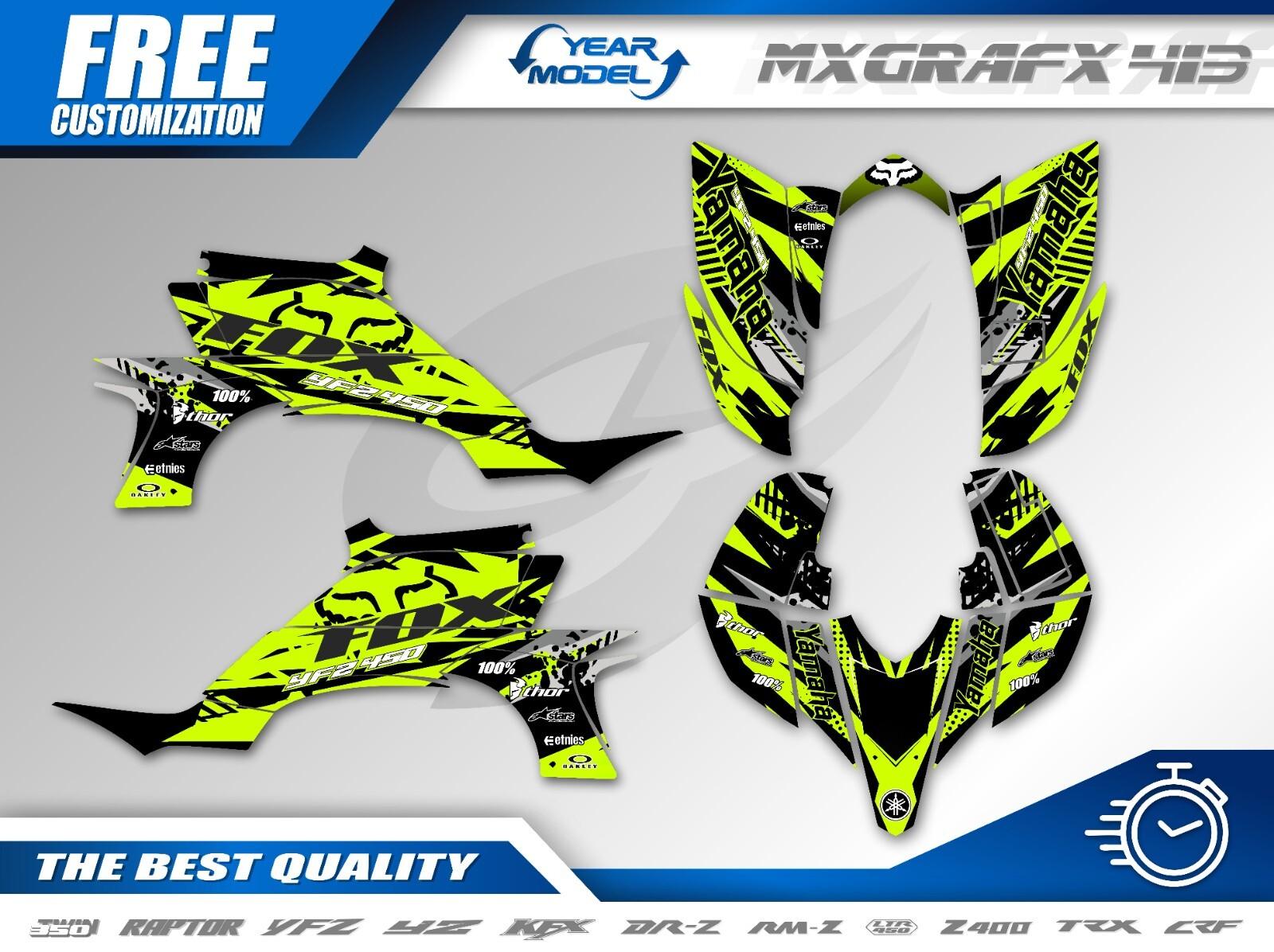 Fits YFZ450 2003 2004 2005 2006 2007 2008 Yamaha Graphic decal kit stickers