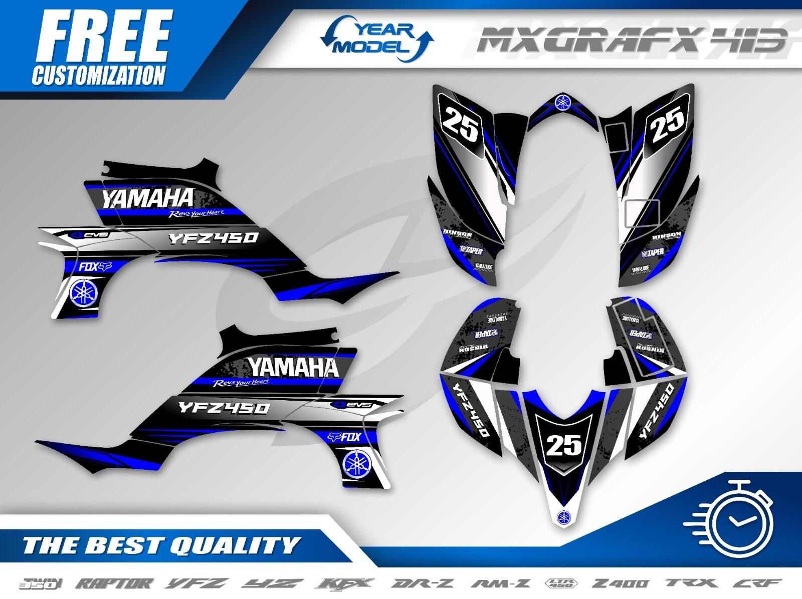 Fits YAMAHA YFZ450 yfz 2003 2004 2005 2006 2007 2008 graphic kit decals kit YFZ