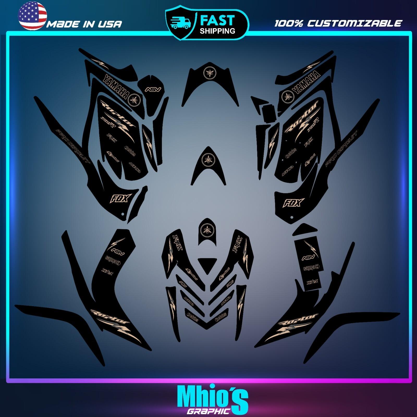 Yamaha Raptor 700 700R graphics kit 2006 2007 2008 to 2012 decals stickers atv