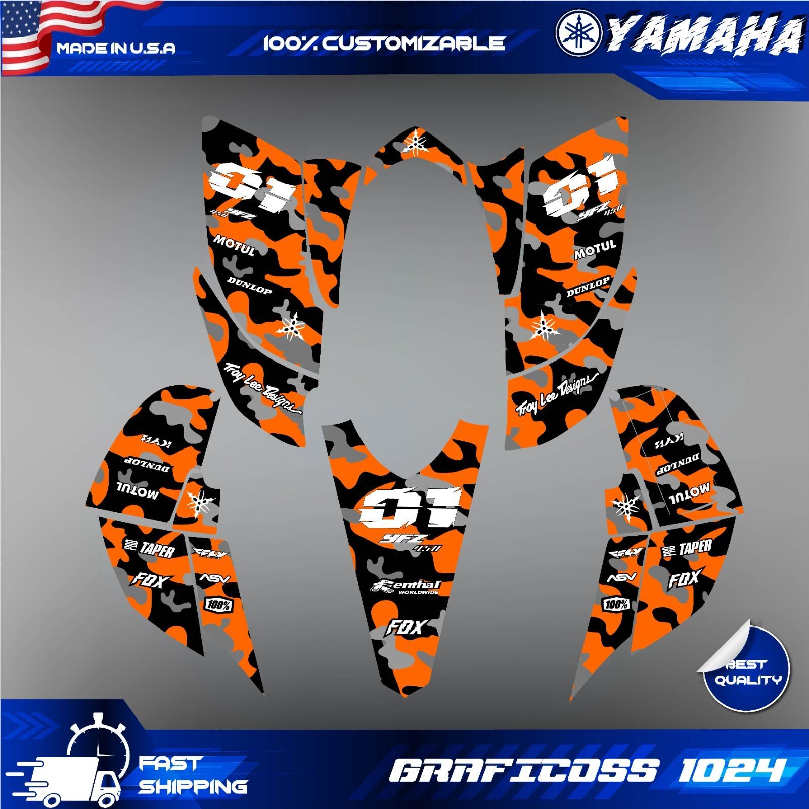 Yamaha YFZ 450 graphics kit 2003 2004 2005 2006 2007 2008 stickers decals kit