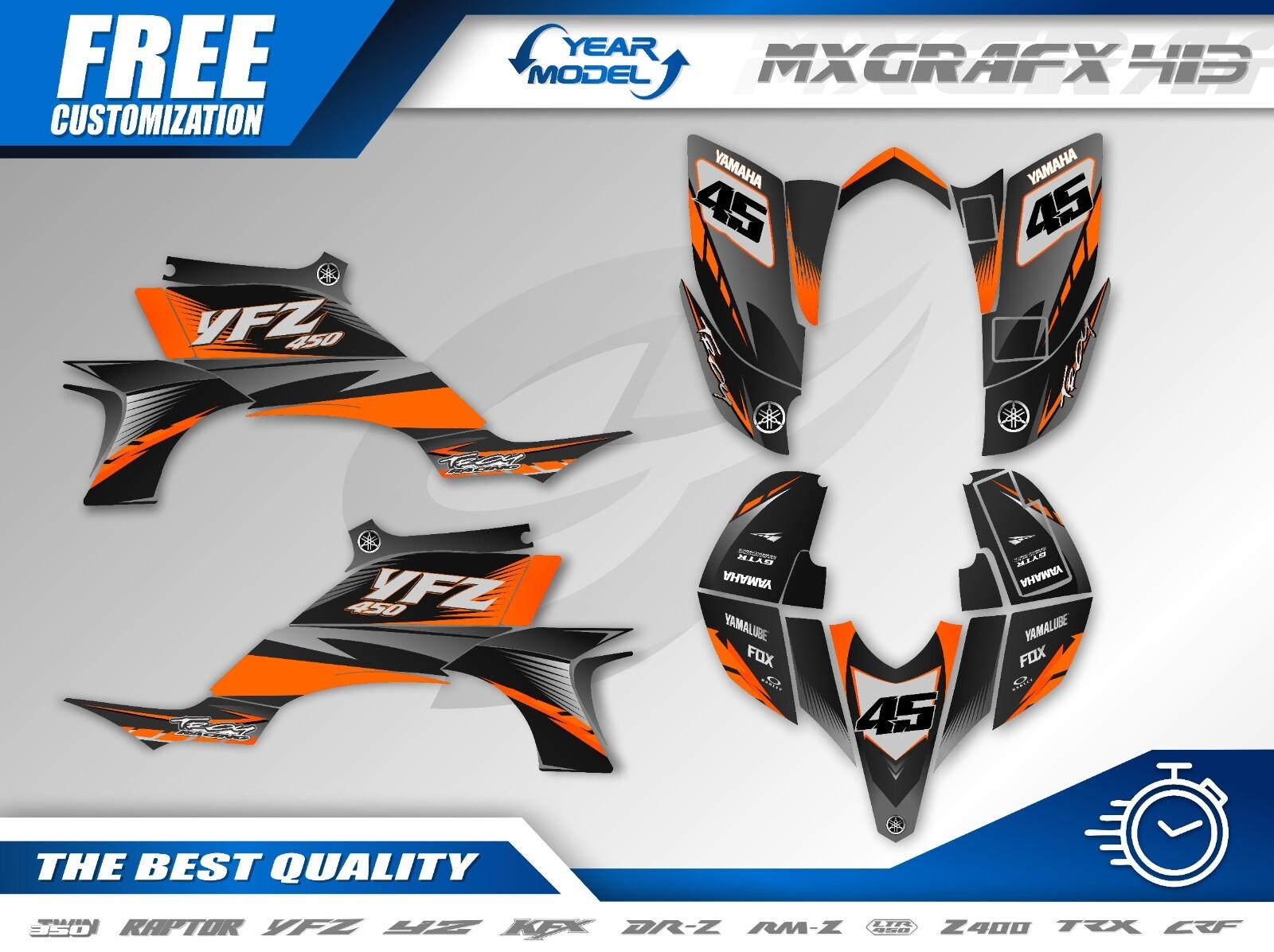 Custom Graphics for Yamaha YFZ450 2003–2008 – ATV Decal Wrap