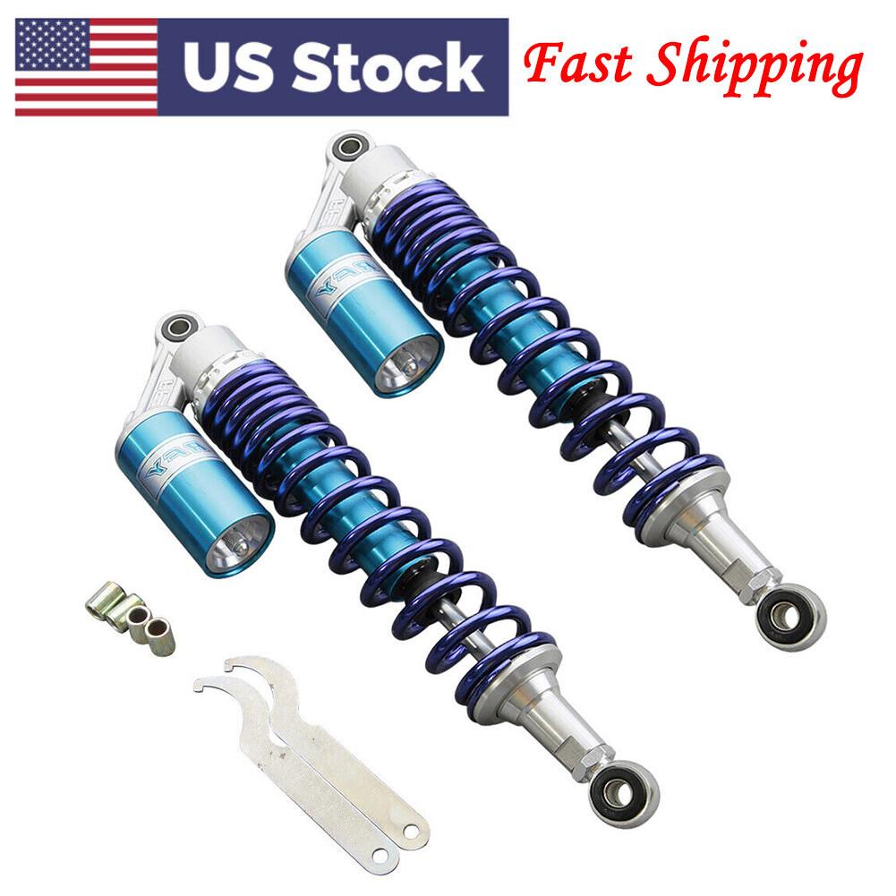 For KAWASAKI Honda QUAD 15.75″ 400mm Rear Air Shock Absorbers Suspension Blue US