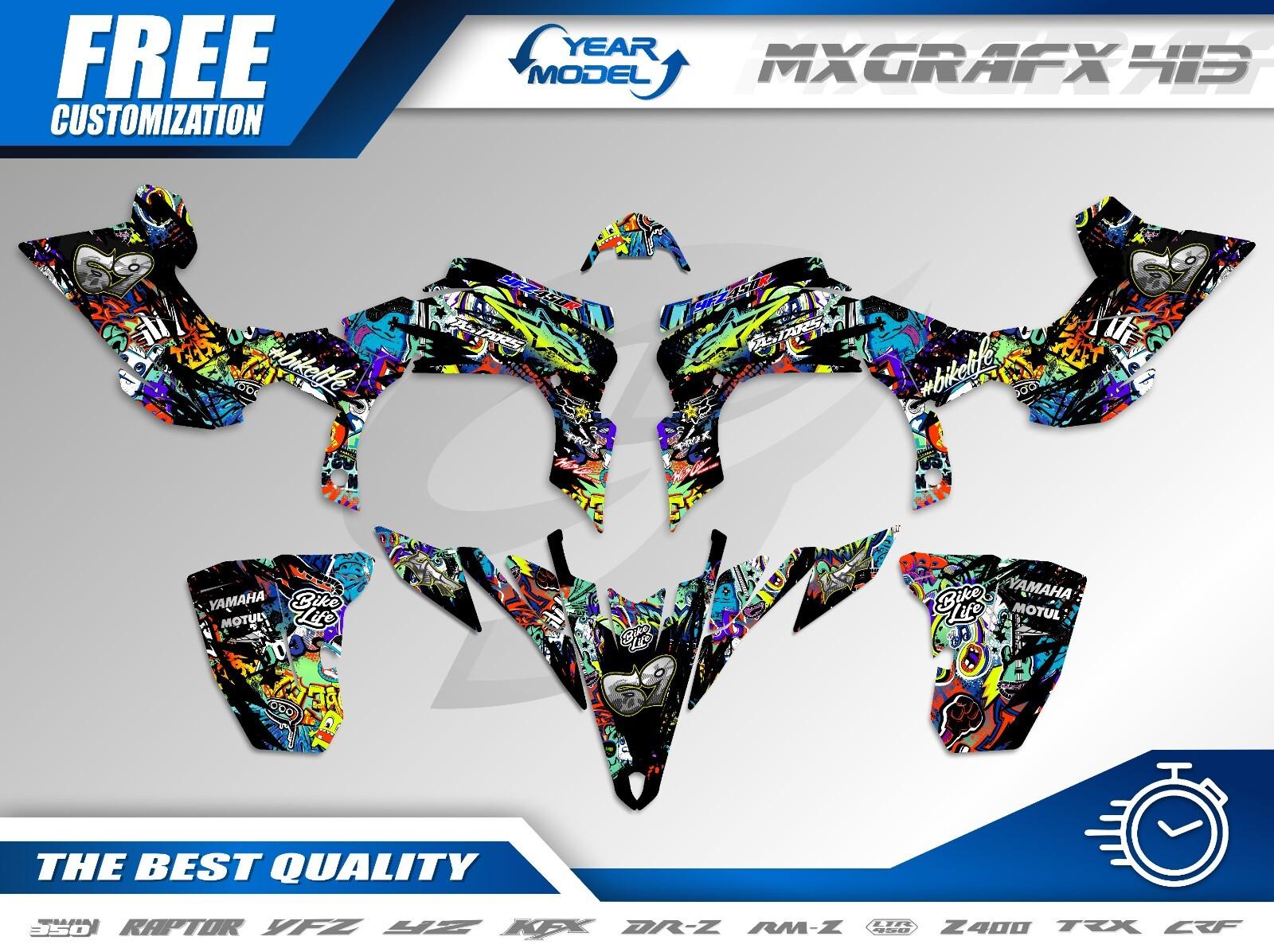 Fits Yamaha YFZ 450R 450X 09-13 graphic decal kit stickers 450r 2009 to 2013