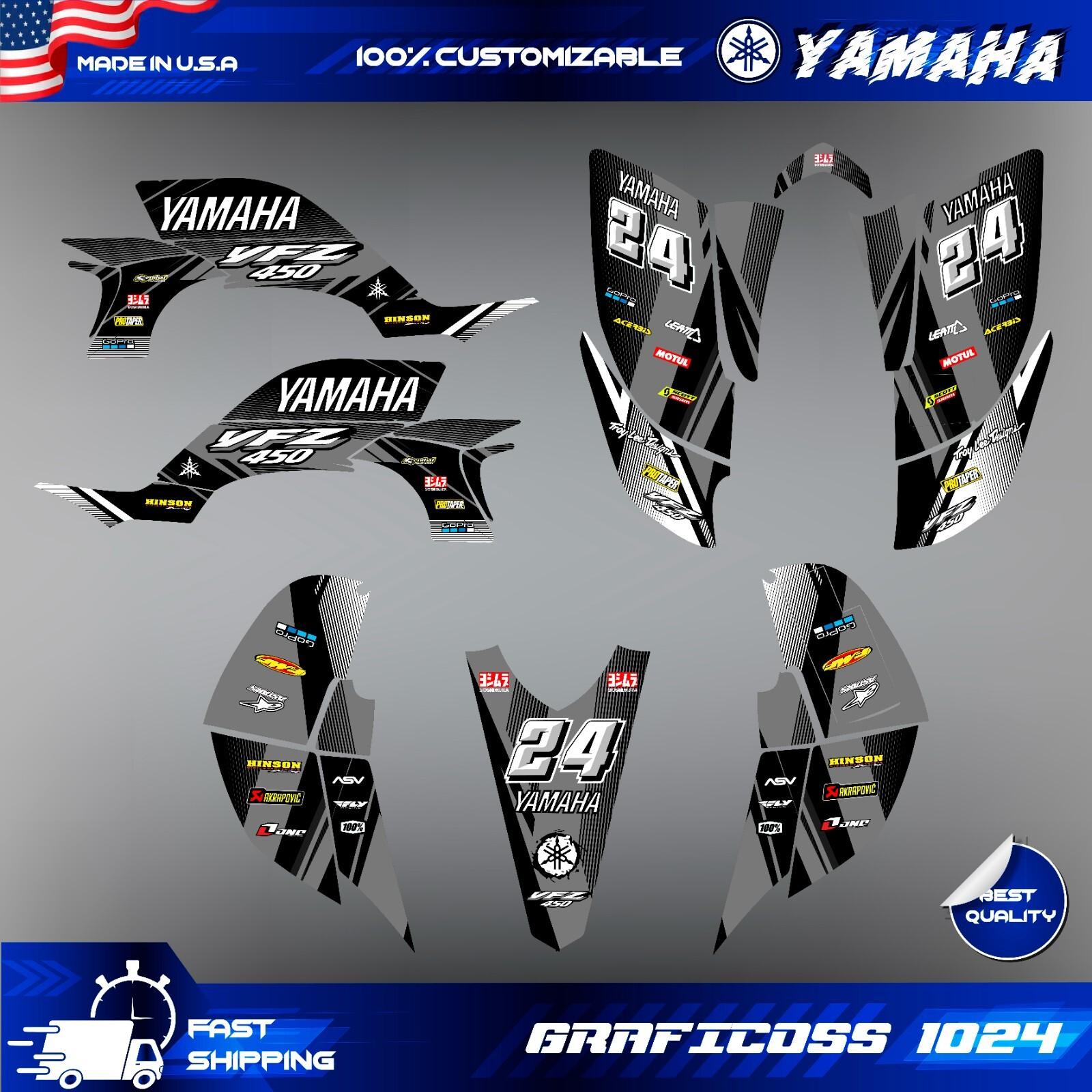 Graphics Kit Yamaha YFZ 450 2003-2008 Carb ATV Stickers Decals Custom