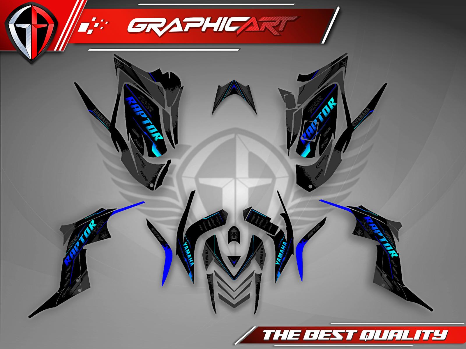 Yamaha Raptor 700R 2006 2007-2012 Graphics Kit ATV Decals Stickers Custom Free