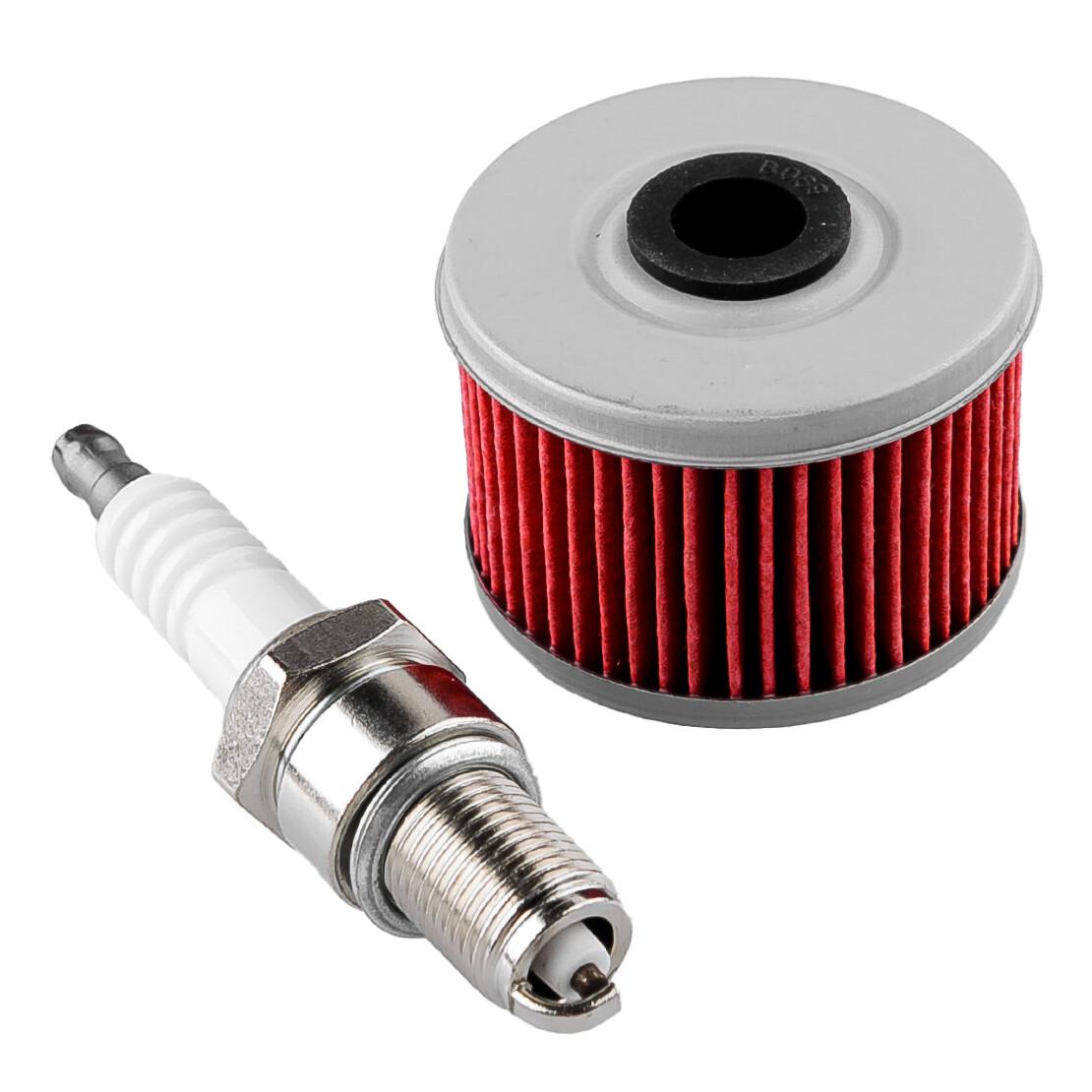 Oil Filter & Spark Plug Fit for Honda Quad TRX 300 350 400 420 450 500 1988-2020