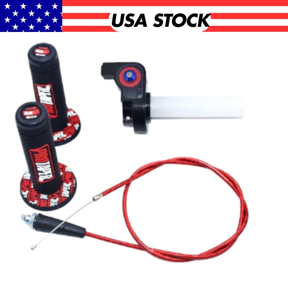 New Dirt Bike ATV Yamaha Quad Twist Throttle Conversion Cable Kit 7/8