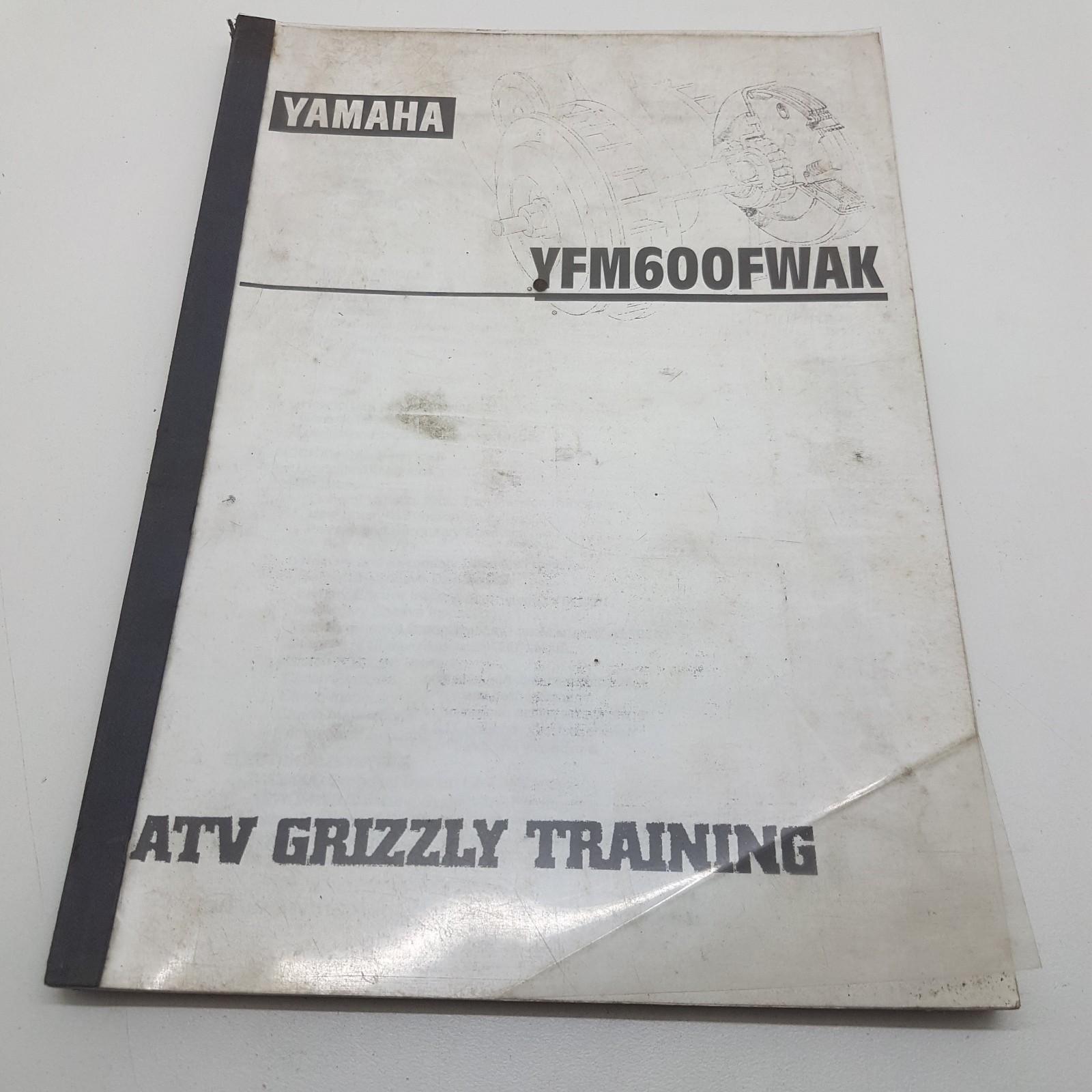 Yamaha Quad Bike ATV YFM600FWAK Grizzly Factory Service Training Manual 1997