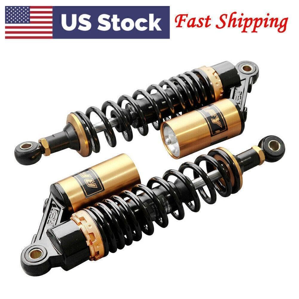 12.5″ 320mm Rear Air Shocks Absorbers Damper For Suzuki Yamaha Quad Dirt Gold le