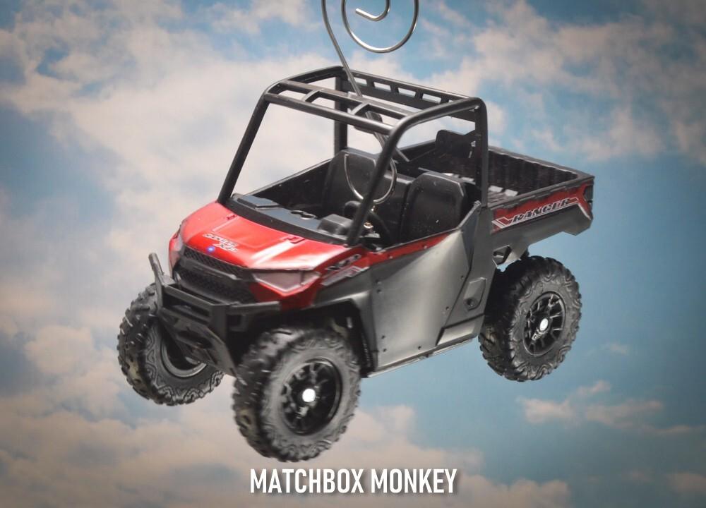 Custom Polaris Ranger XP 1000 ATV 4×4 Yamaha Honda Christmas Tree Ornament 1/24