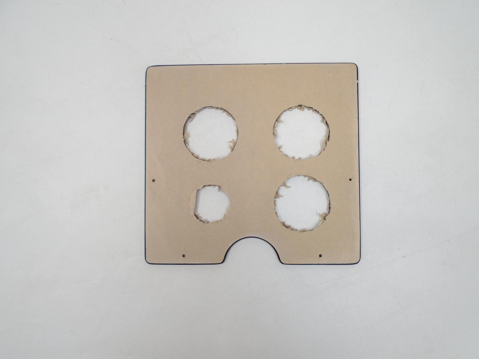 YAMAHA 89200-501118 42 & 53 QUAD BLANK SWITCH PANEL 8″ X 7 1/2″ BLACK BOAT