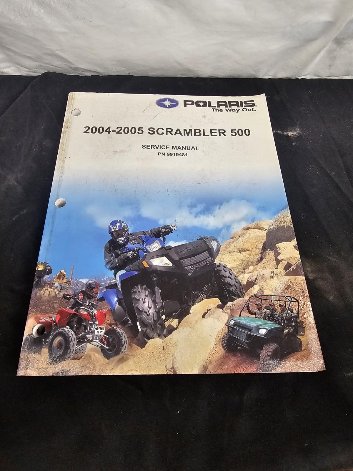 OEM Polaris Quad Shop Manual 9919481 04-05 Scrambler 500 ATV GENUINE