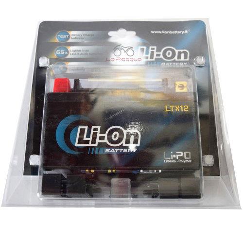 LITHIUM MOTORCYCLE BATTERY LI-ON LTX12 – YTX12 BS LIGHT Honda Quad ATC 125 86/87