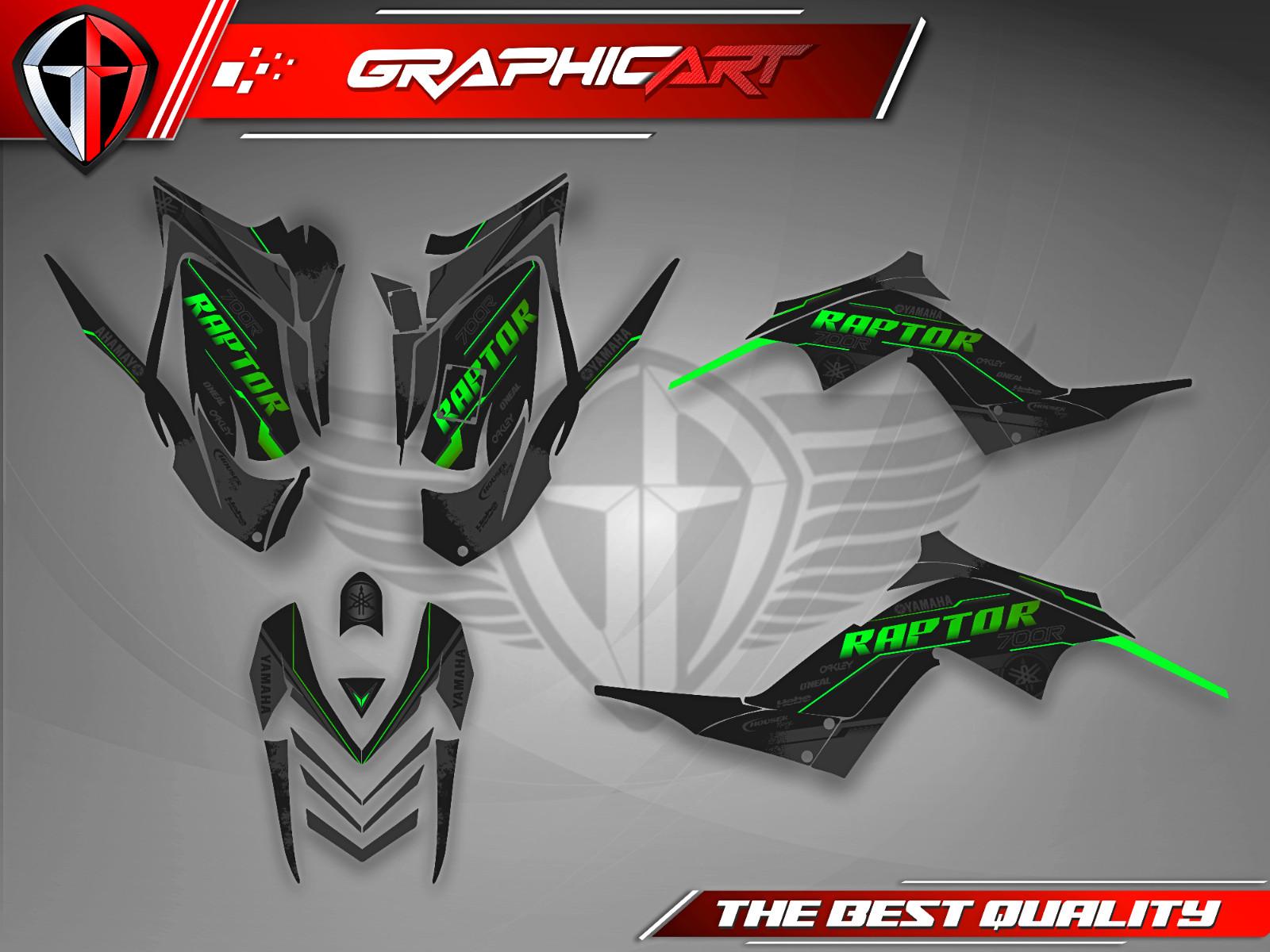 Yamaha Raptor 700R 2006 2007-2012 Graphics Kit ATV Decals Stickers Custom Free