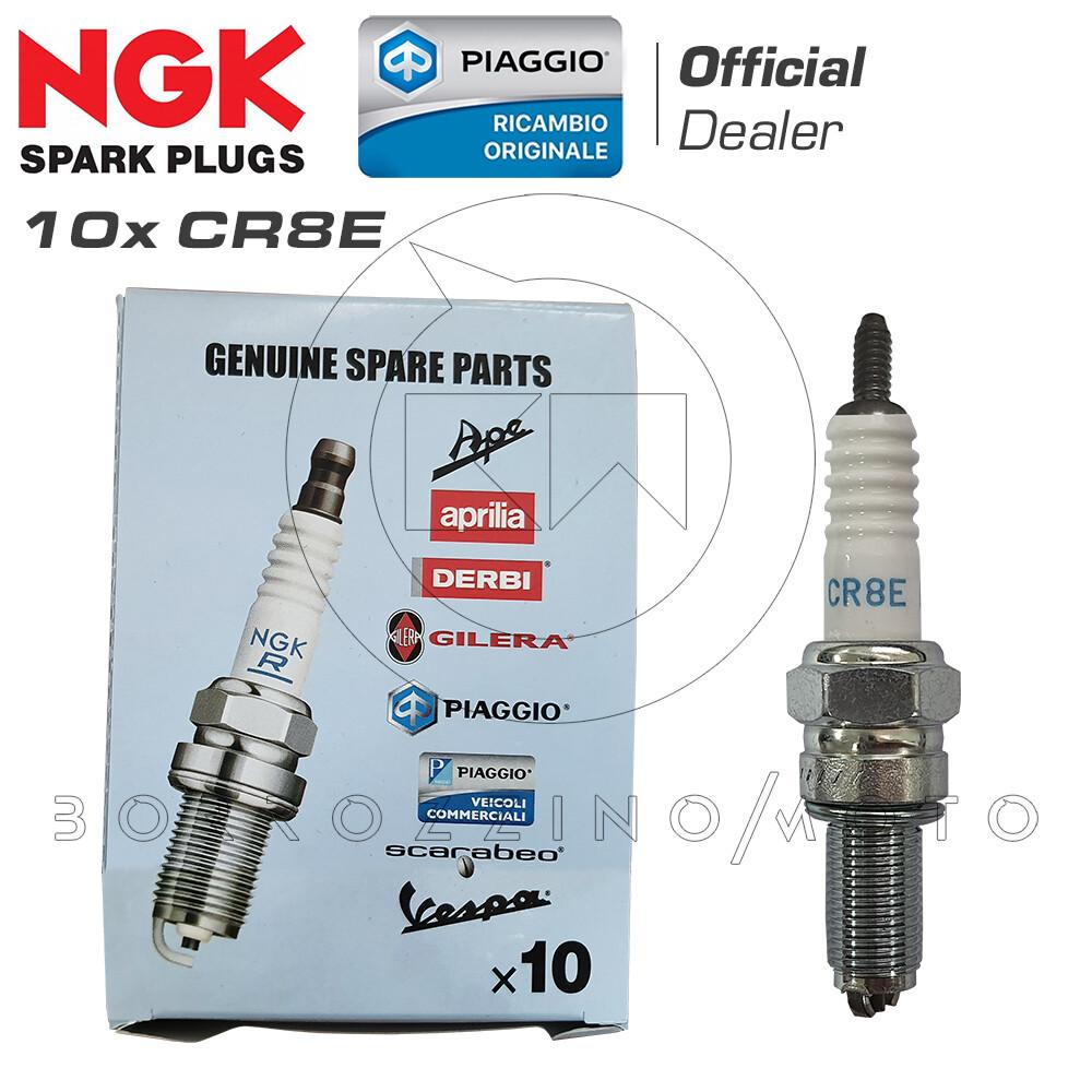 ORIGINAL PIAGGIO-NGK CR8E YAMAHA 10X CANDLE KIT – QUAD R, X 450 2008 –