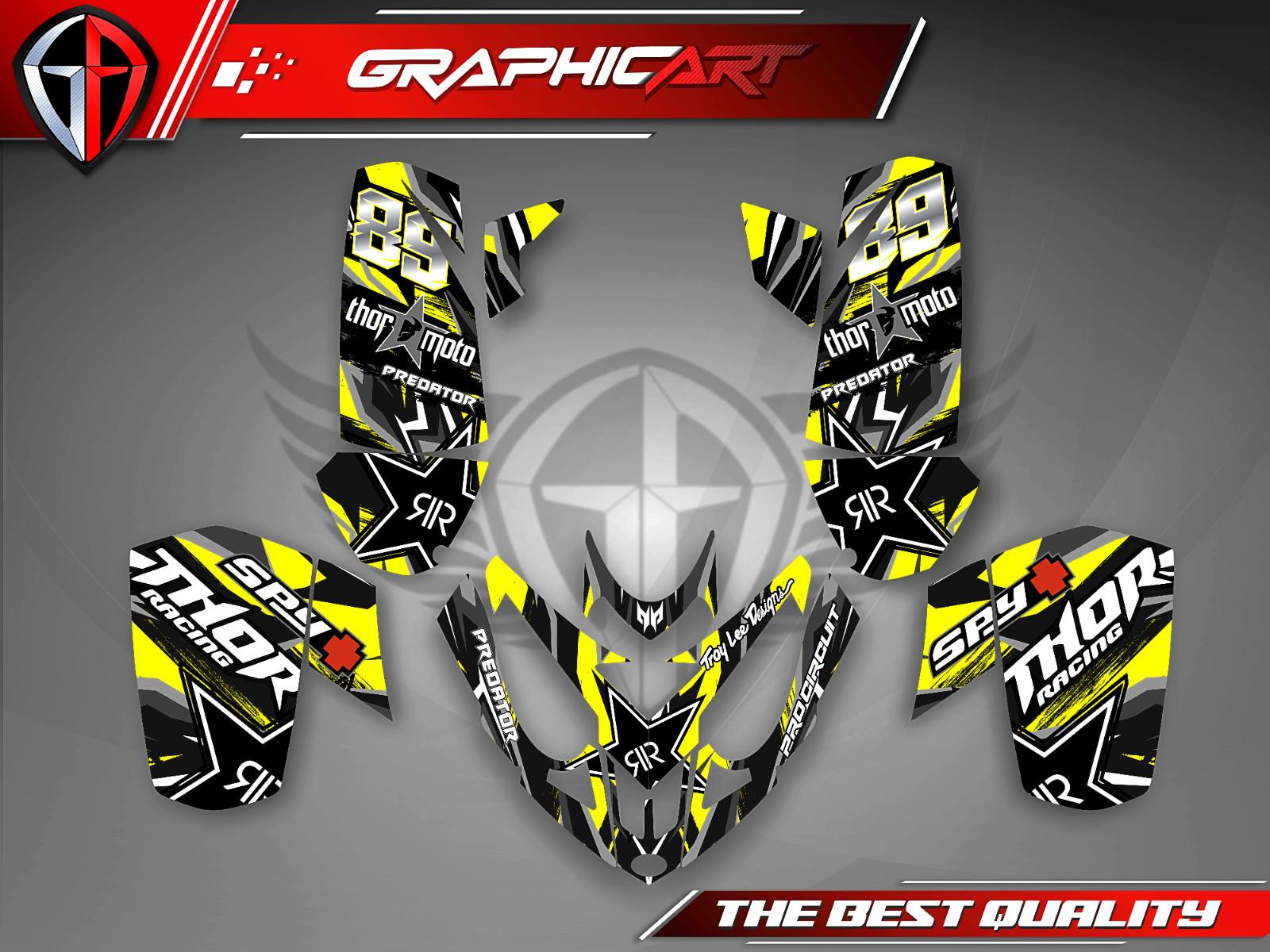 Polaris Predator 500 Graphics Kit 2003-2007 Full Decal Set All Years