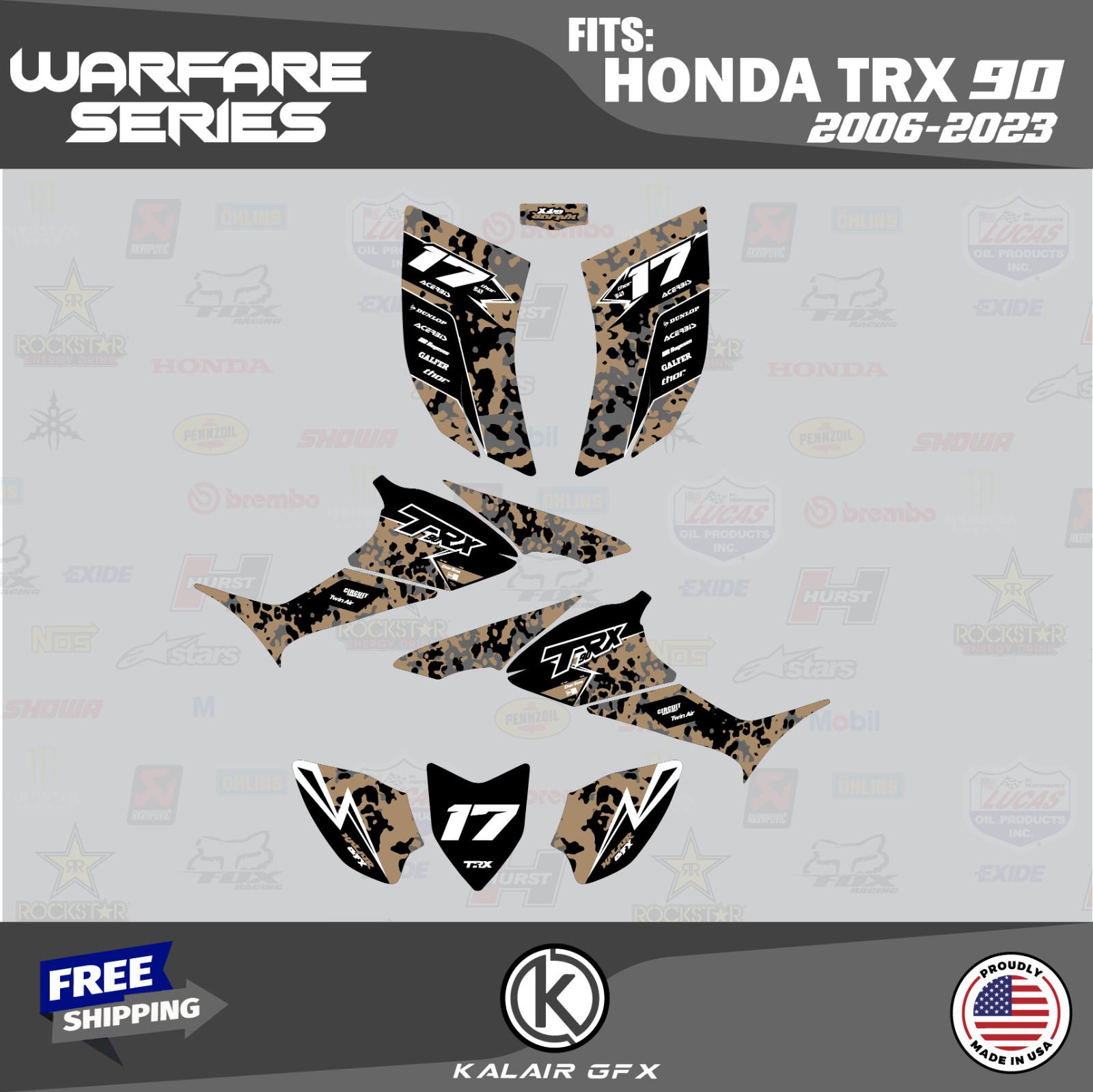 Graphics Kit for HONDA TRX 90 (2006-2024) TRX90 16 MIL Warfare Series – Tan