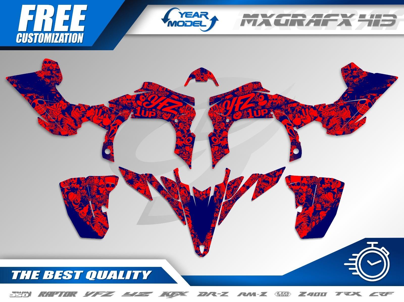 Graphics Kit Yamaha YFZ 450R 2009-2013 FI – Custom Decals – MX ATV Sticker Set