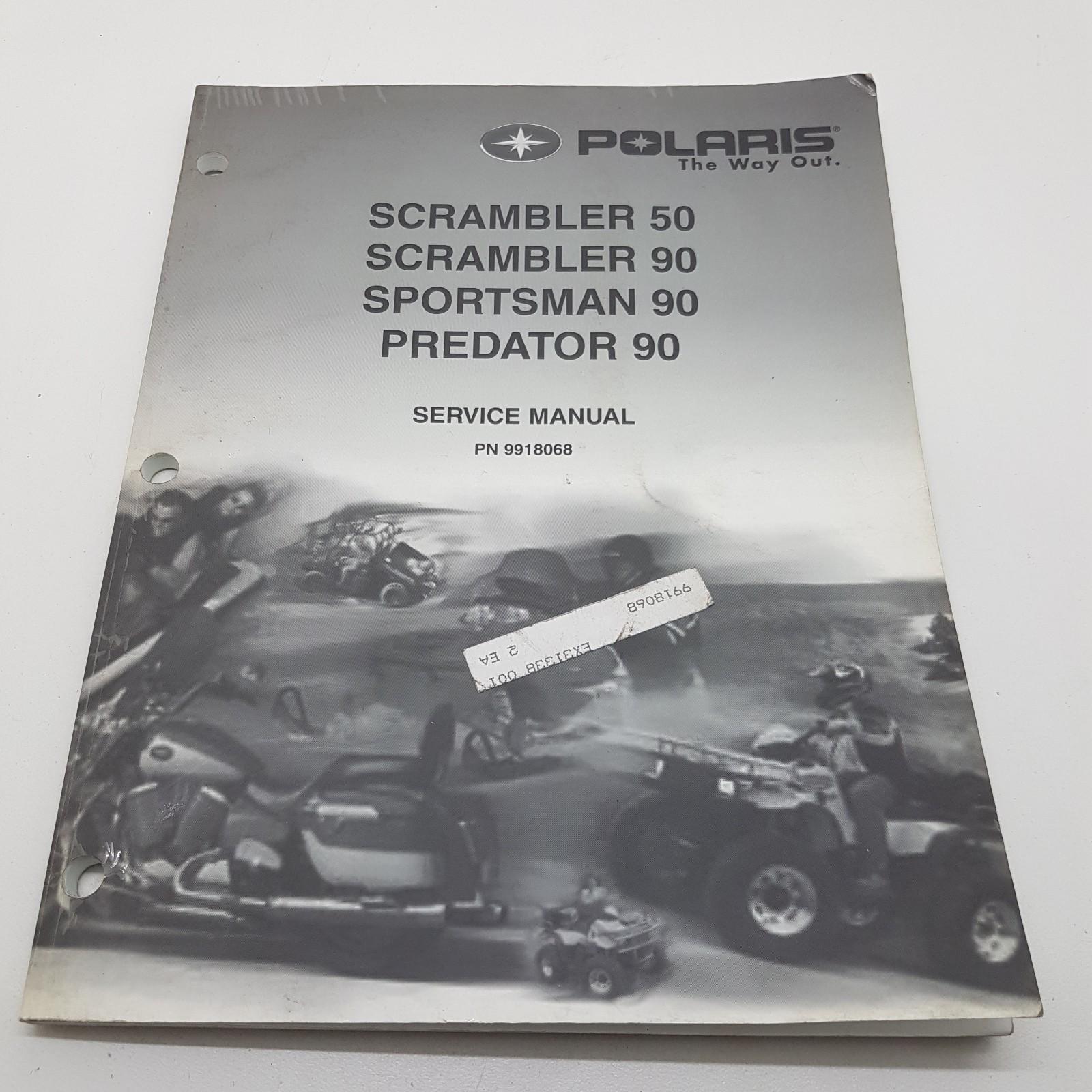 Polaris Quad Bike ATV SPORTSMAN 90 PREDATOR 90 Factory Service Manual 2003