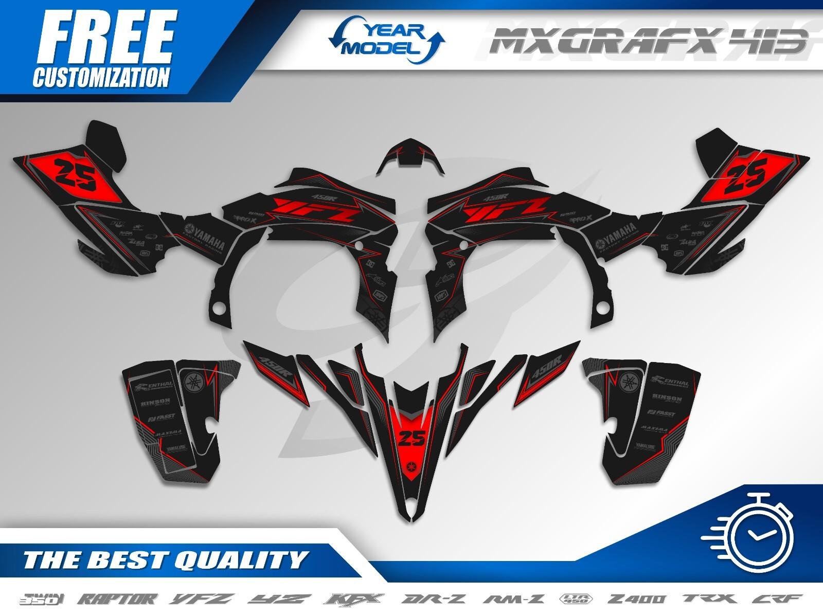 yamaha yfz 450r yfz450 2009 2010 2011 2012 2013 decals graphics stickers kit