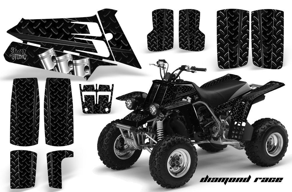 ATV Graphics Kit Quad Decal Sticker For Yamaha Banshee 350 87-05 DRACE BLK