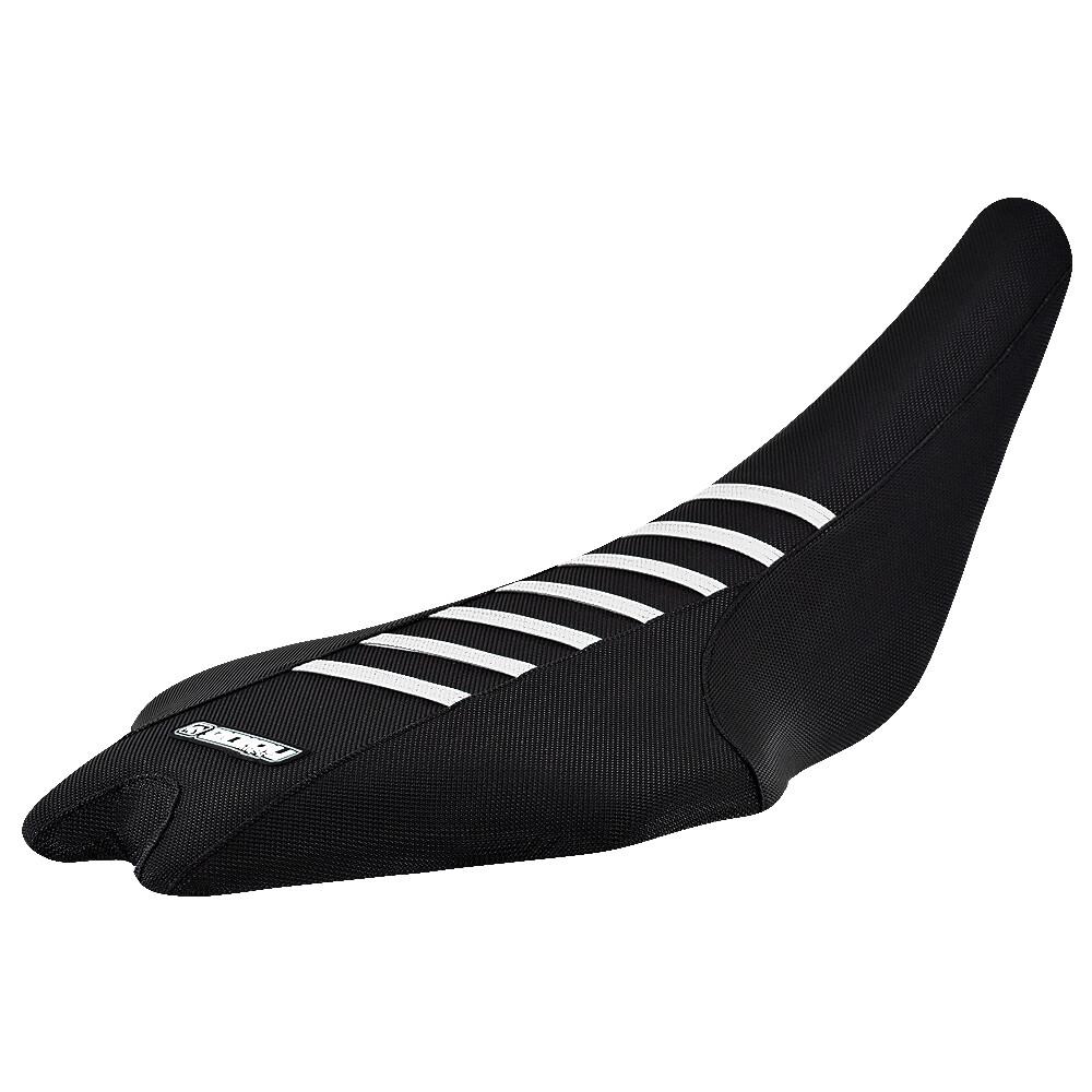 2009 – 2020 Yamaha YFZ 450R Seat Cover All Black / White Ribs  GRIPPER QUAD #201