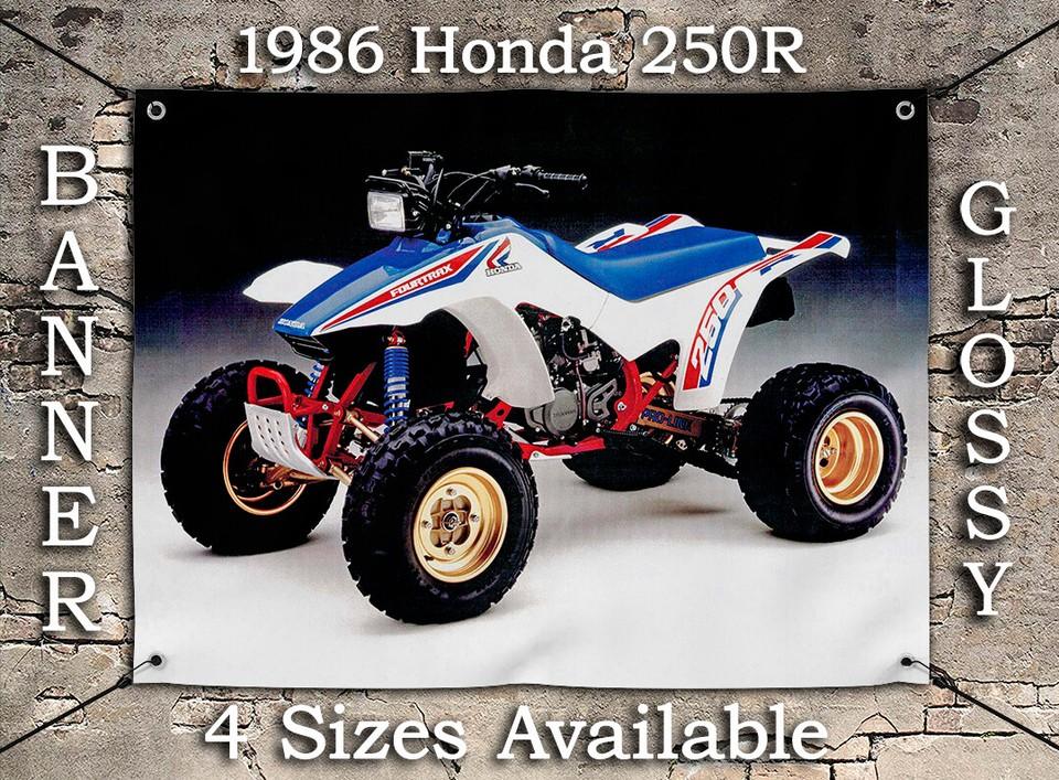 1986 HONDA FOURTRAX 250R TRX QUAD BANNER OEM FLYER AD