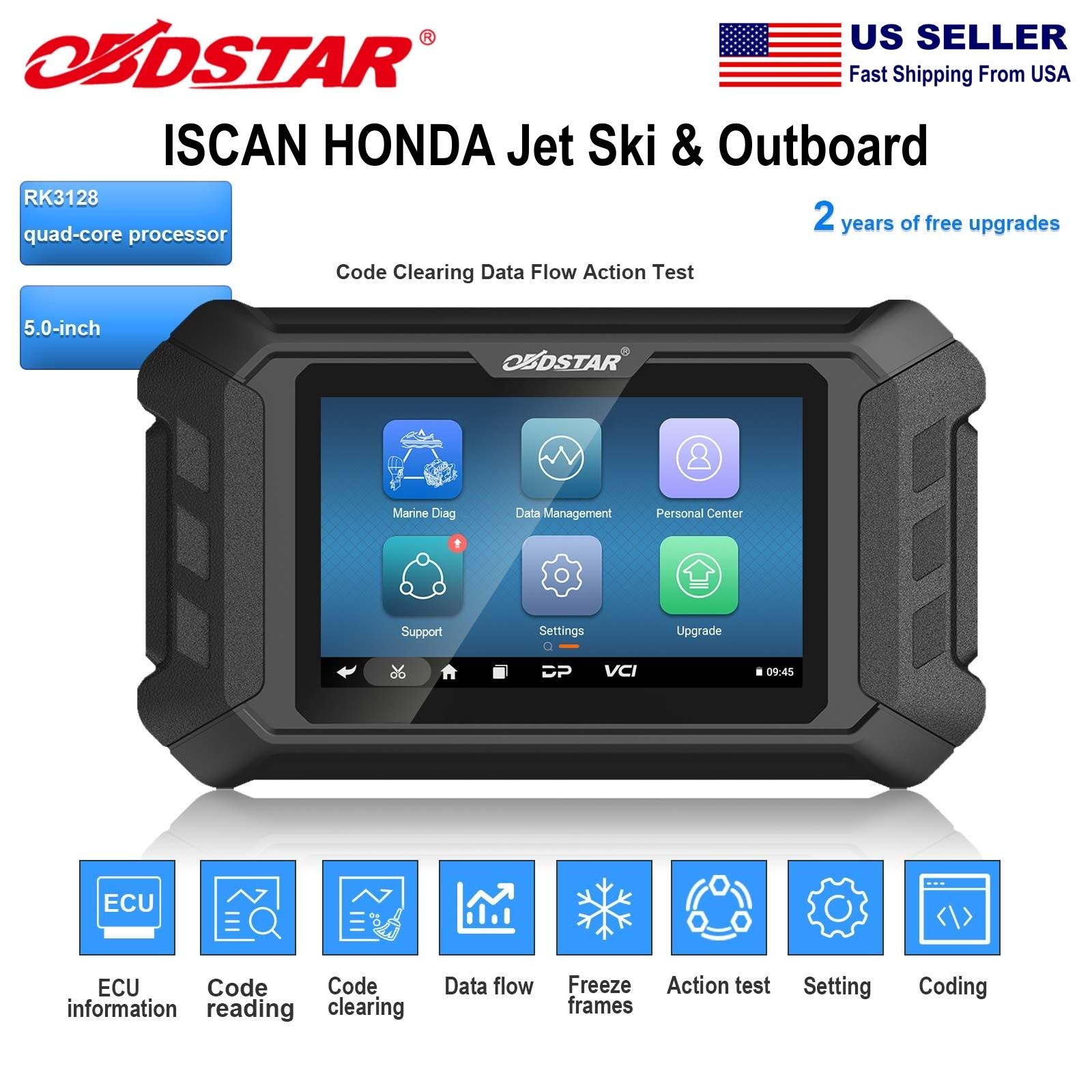 OBDSTAR ISCAN HONDA Marine Diagnostic Scanner For Outboard & Jet Ski Code Reader