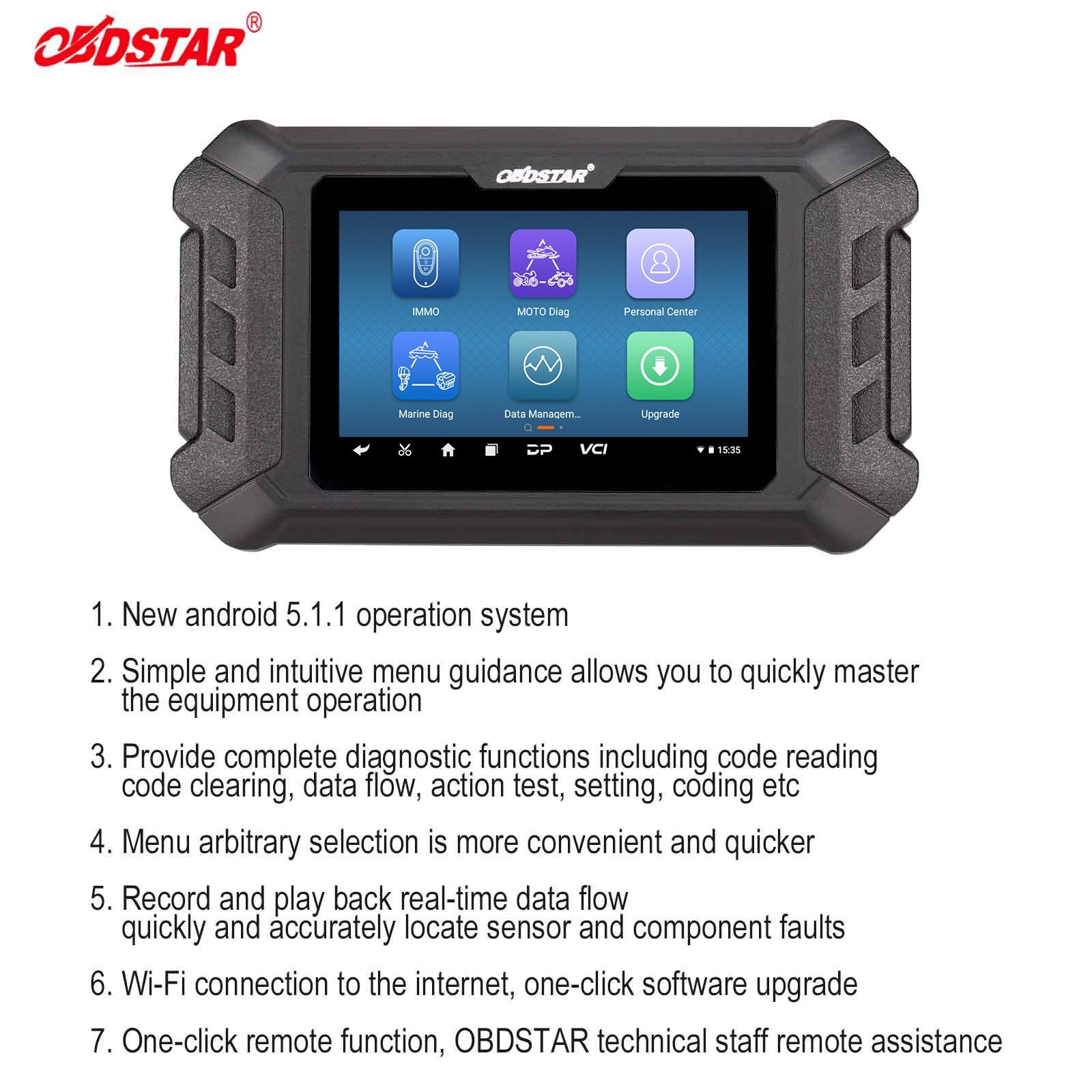 OBDSTAR iscan for BRP(Can-am) Motorcycle Diagnostic Scanner Tool Coding Upgrade
