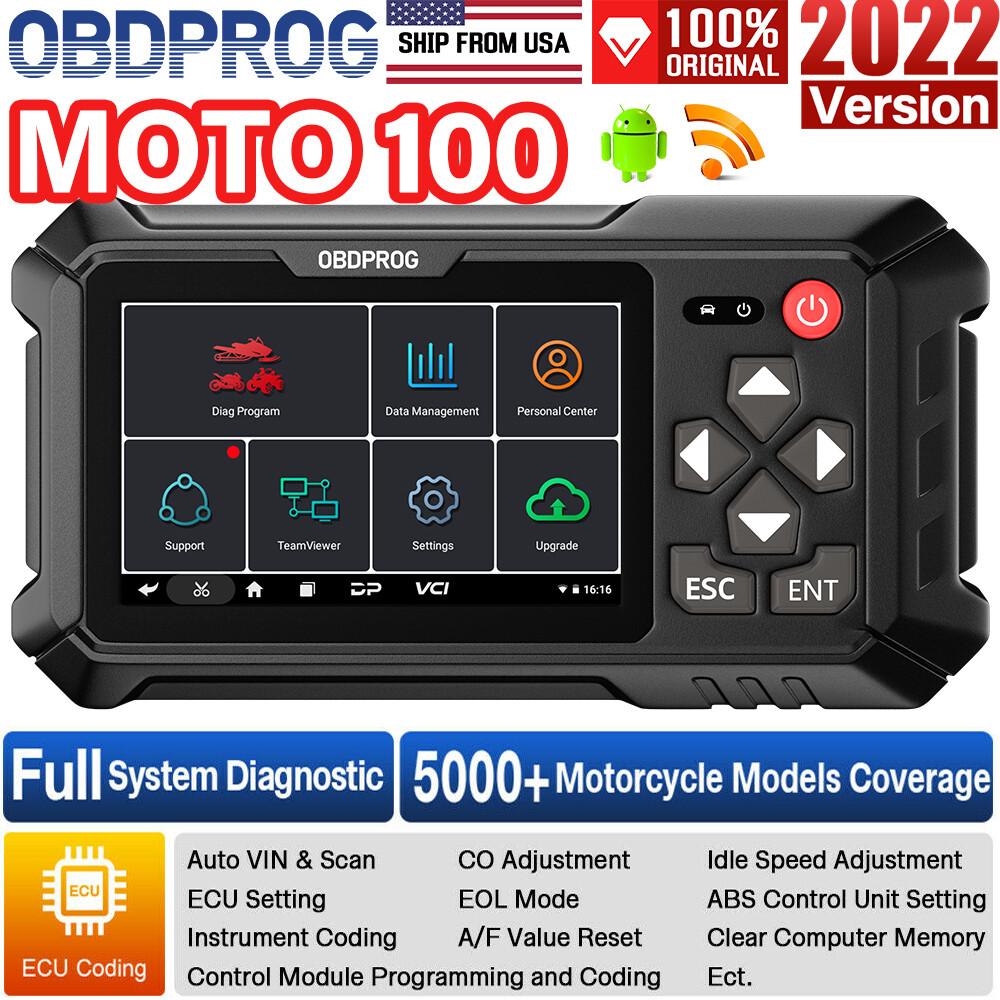 Motorcycle OBD2 Scanner All System Diagnostic Scan Tool ABS TPMS E-CU Coding