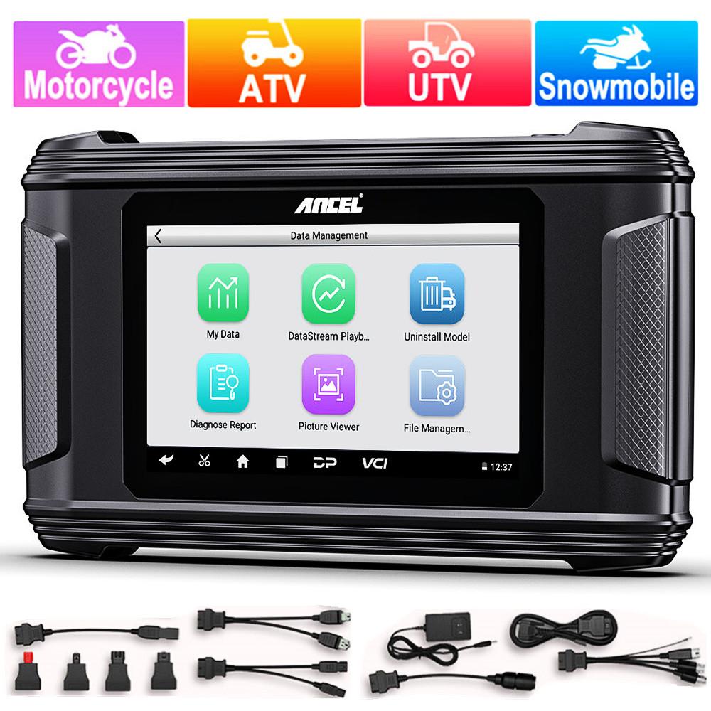 ATV UTV Motorcycle Diagnostic Tool Full System Scan OBD2 Scanner OBD Code Reader