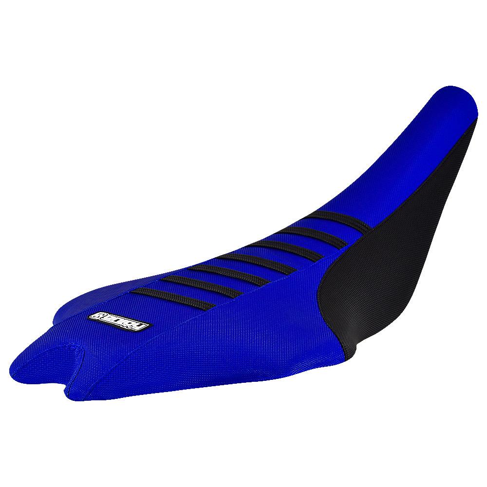 2009 – 2020 Yamaha YFZ 450R Seat Cover BLACK / BLUE / BLACK RIBBED QUAD #201