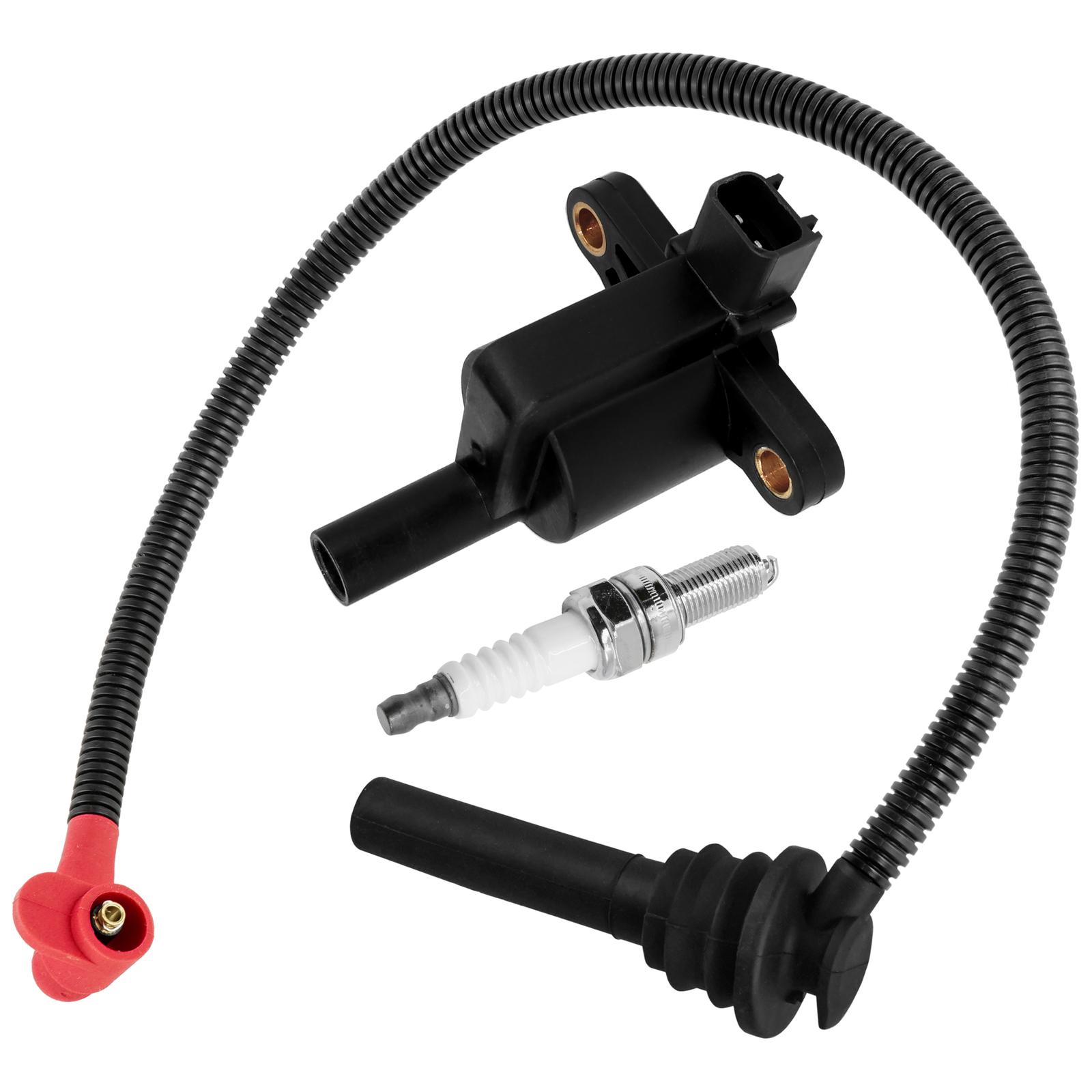 Ignition Coil w/ Spark Plug and Wire for Polaris Sportsman 450 HO 2016 – 2017