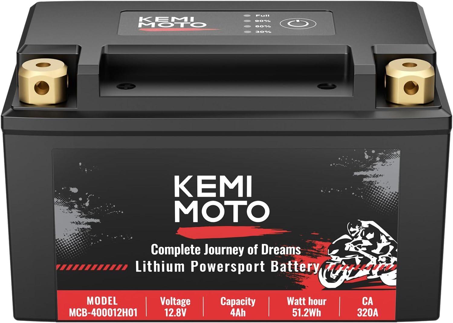 4Ah Lithium Motorcycle Battery YTX9-BS YTX7A-BS 12v 320A for ATV UTV Dirt Bike