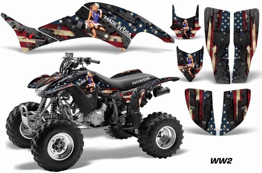 ATV Graphics Kit Decal Quad Sticker For Honda TRX400EX 1999-2007 WW2 BOMBER