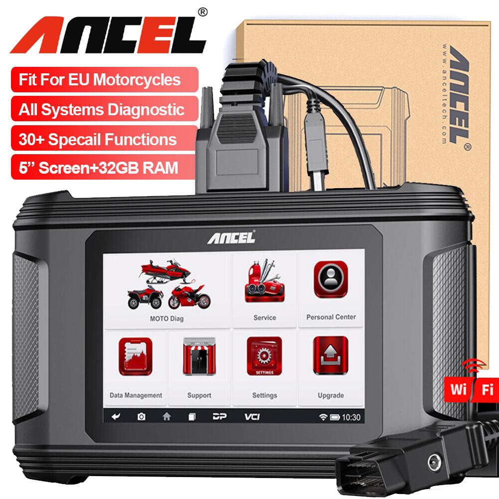 ANCEL MT500 Motorcycle All System Diagnostic Scan Tool OBD2 Scanner ABS Coding