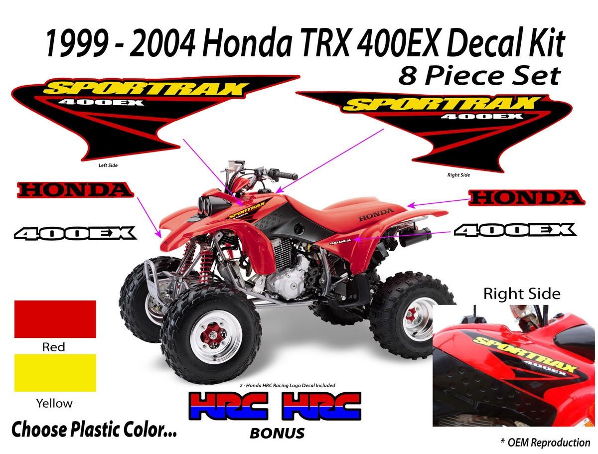 2003 2004 Honda TRX 400ex Decal Graphic Sticker OEM kit Mark Set SPORTRAX 400 EX