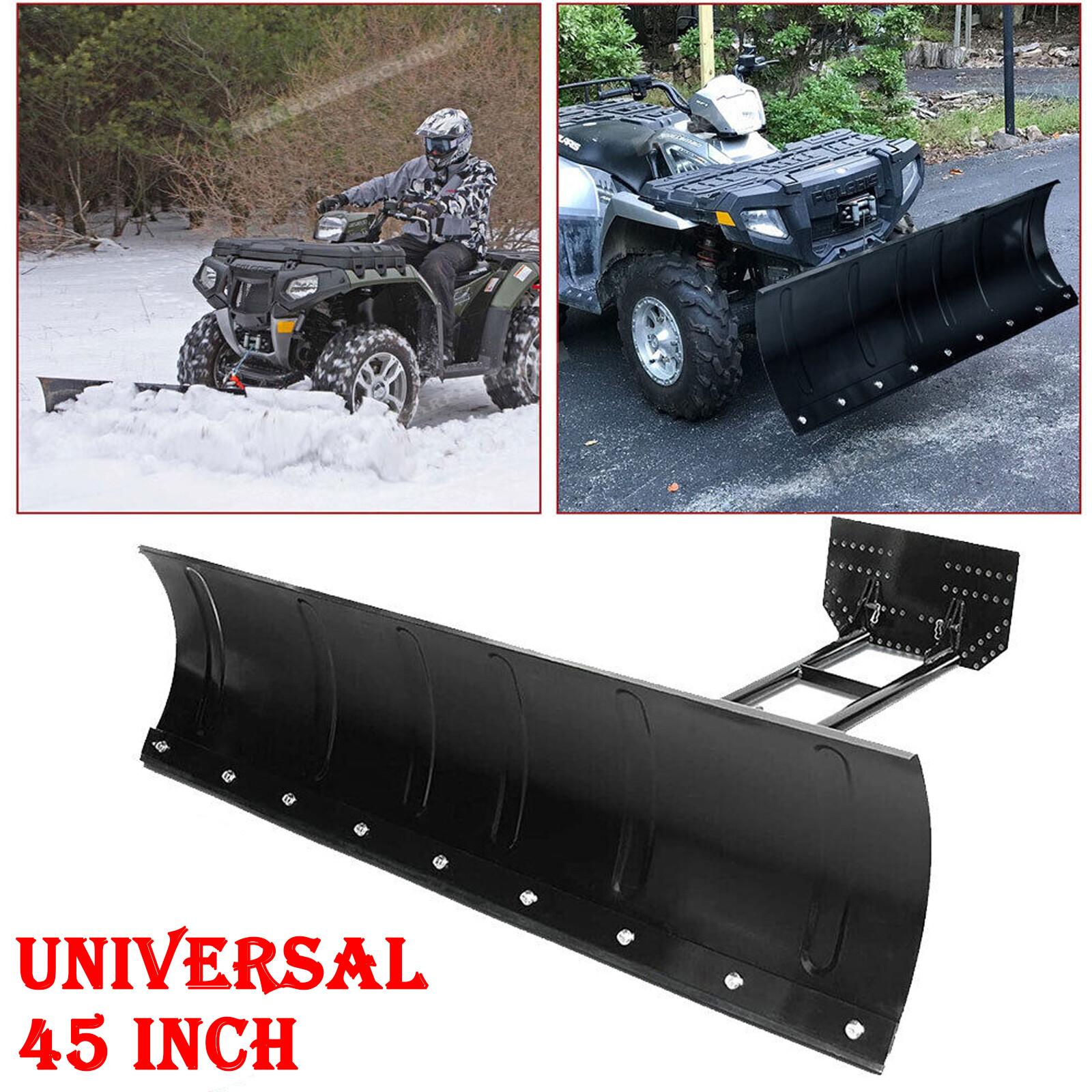 For ATV UTV Snow Plow Kit 45” Steel Blade Complete Universal Mount Truck Pickup
